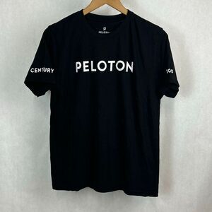 Peloton Century Club 100 T-shirt Sz Medium Unisex Black White Fitness Rides